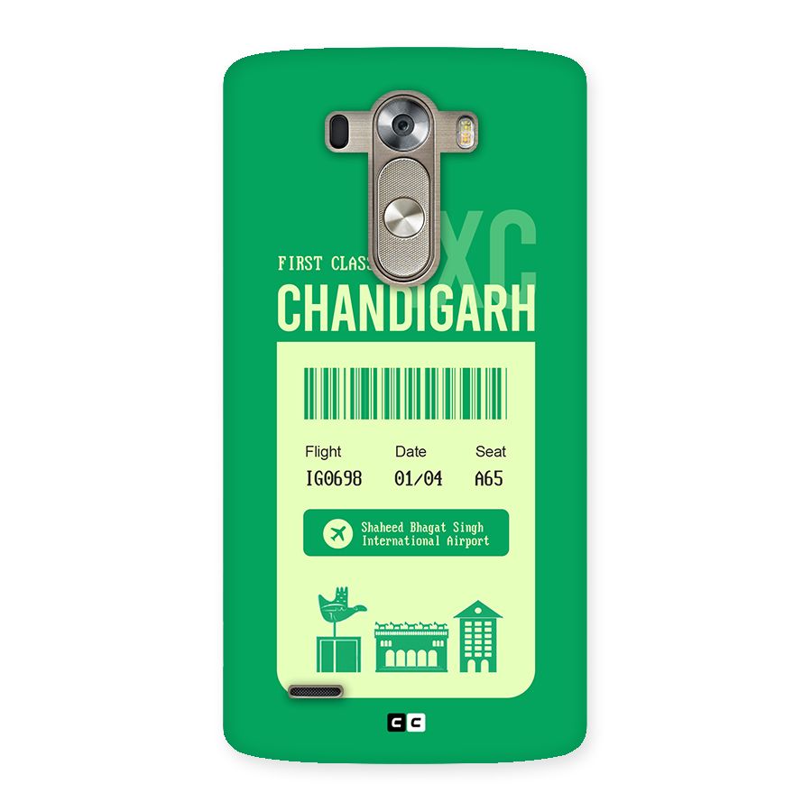 Chandigarh Boarding Pass Back Case for LG G3