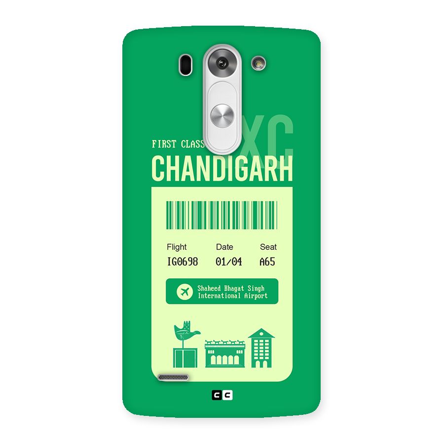 Chandigarh Boarding Pass Back Case for LG G3 Mini