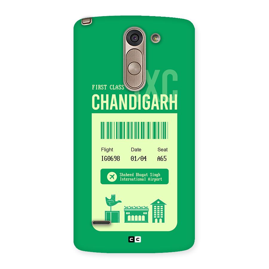 Chandigarh Boarding Pass Back Case for LG G3 Stylus