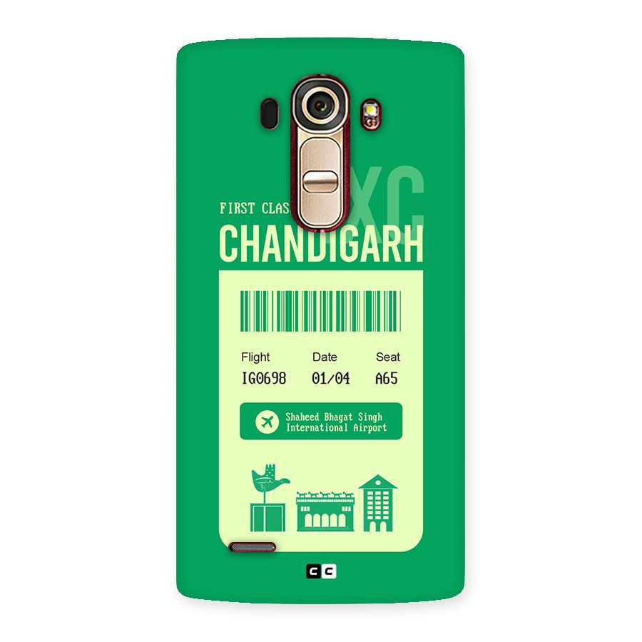 Chandigarh Boarding Pass Back Case for LG G4
