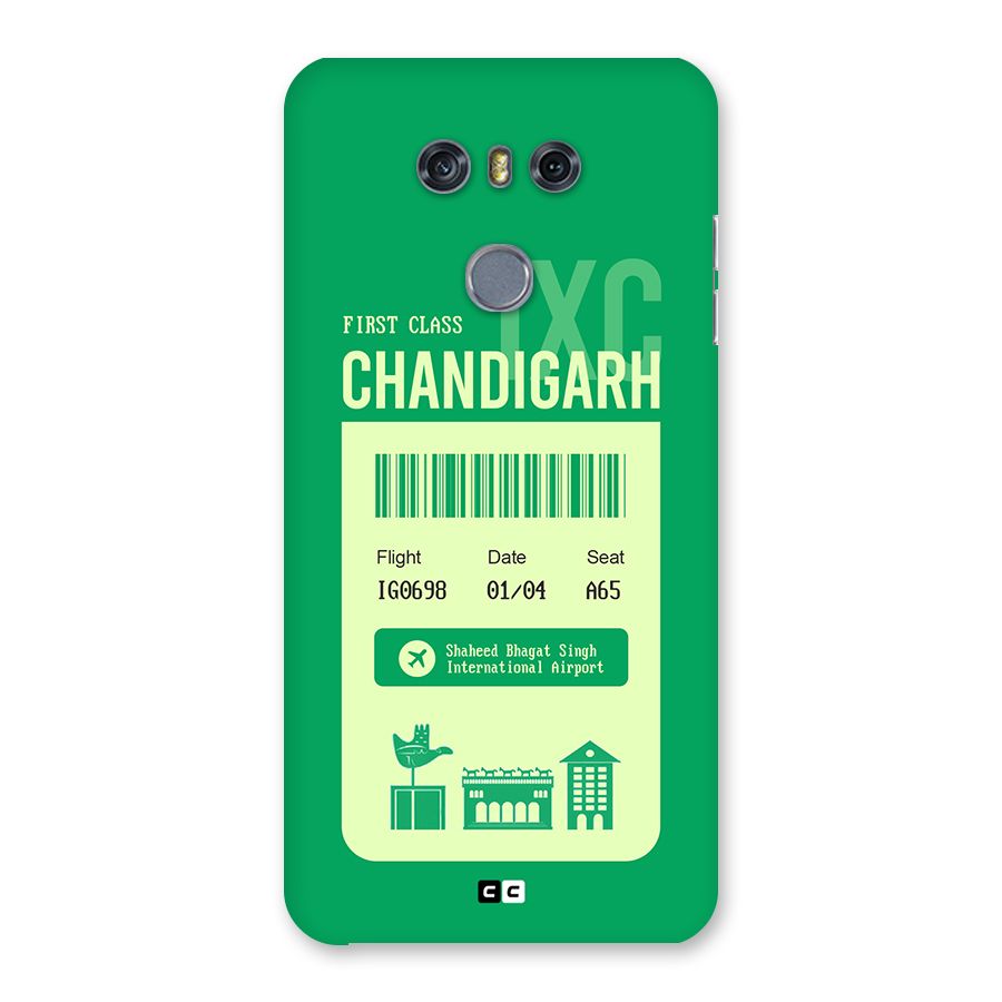 Chandigarh Boarding Pass Back Case for LG G6