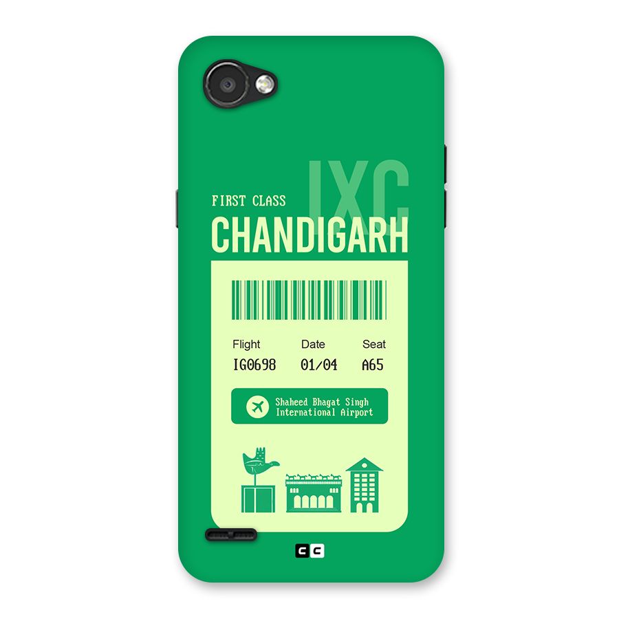 Chandigarh Boarding Pass Back Case for LG Q6