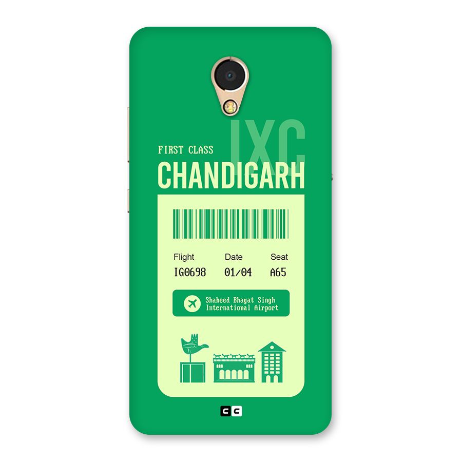 Chandigarh Boarding Pass Back Case for Lenovo P2