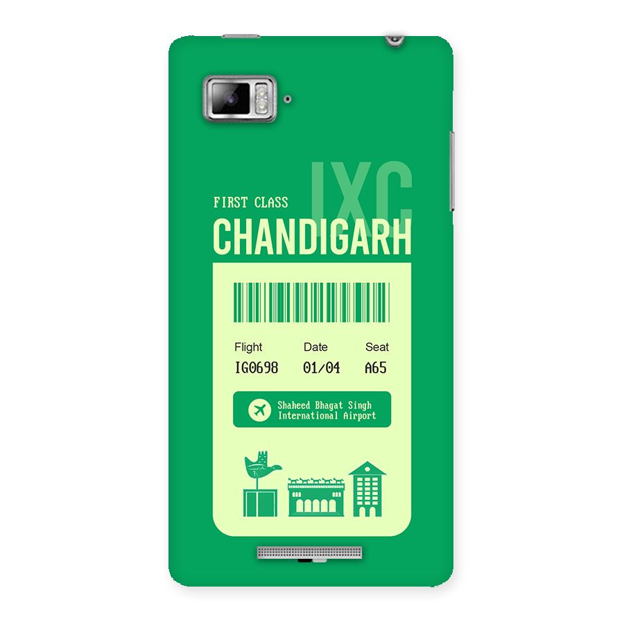Chandigarh Boarding Pass Back Case for Lenovo Vibe Z K910