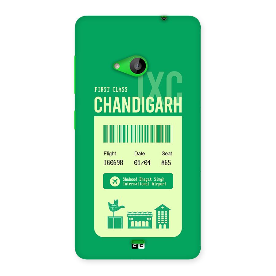 Chandigarh Boarding Pass Back Case for Lumia 535