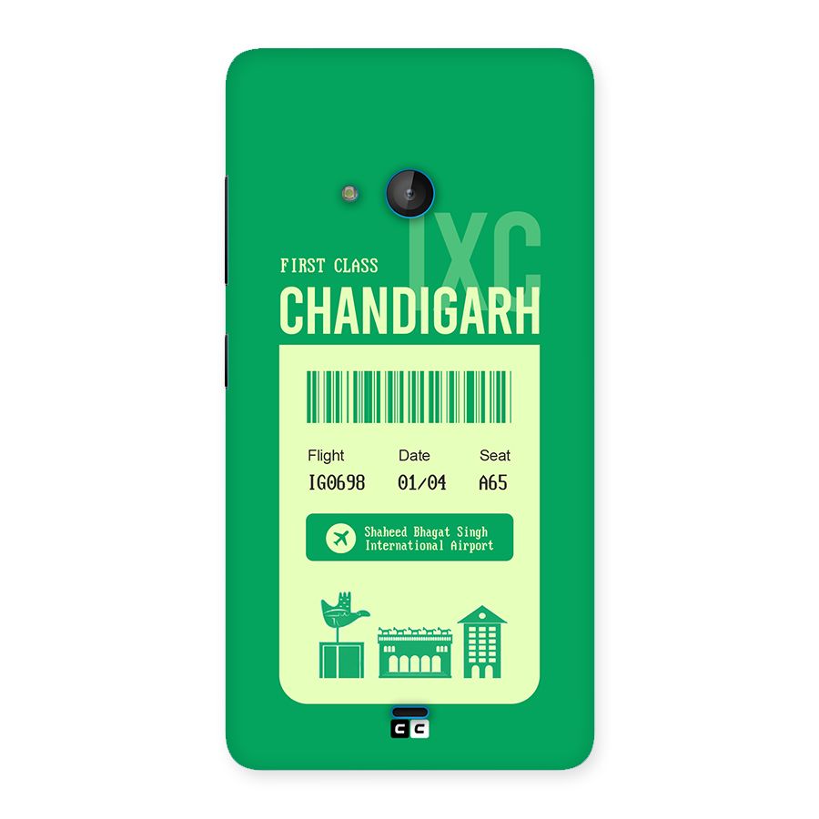 Chandigarh Boarding Pass Back Case for Lumia 540