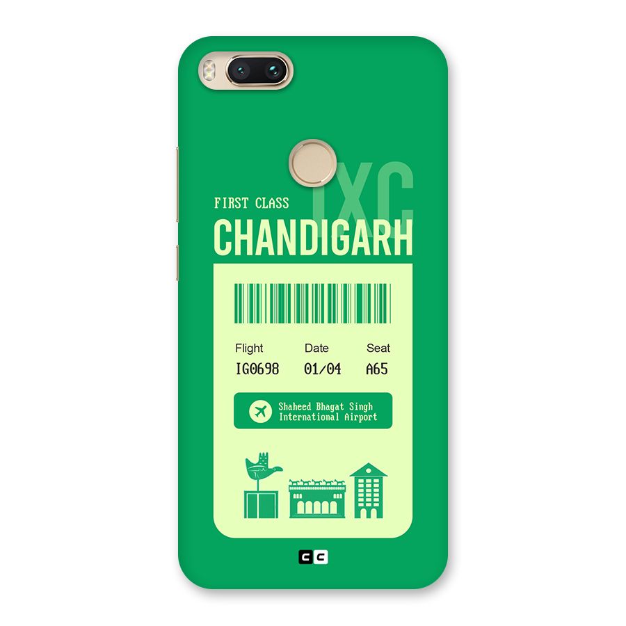 Chandigarh Boarding Pass Back Case for Mi A1