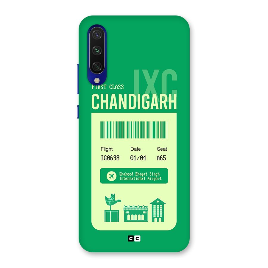 Chandigarh Boarding Pass Back Case for Mi A3