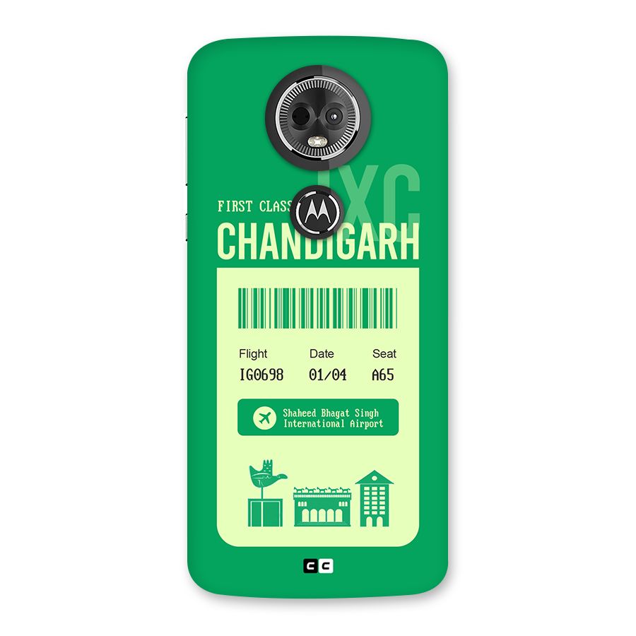 Chandigarh Boarding Pass Back Case for Moto E5 Plus