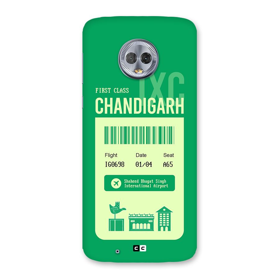 Chandigarh Boarding Pass Back Case for Moto G6