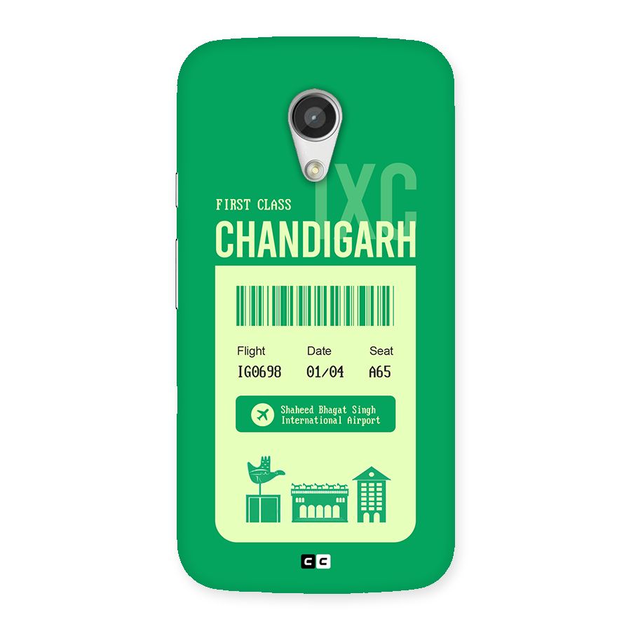 Chandigarh Boarding Pass Back Case for Moto G 2nd Gen