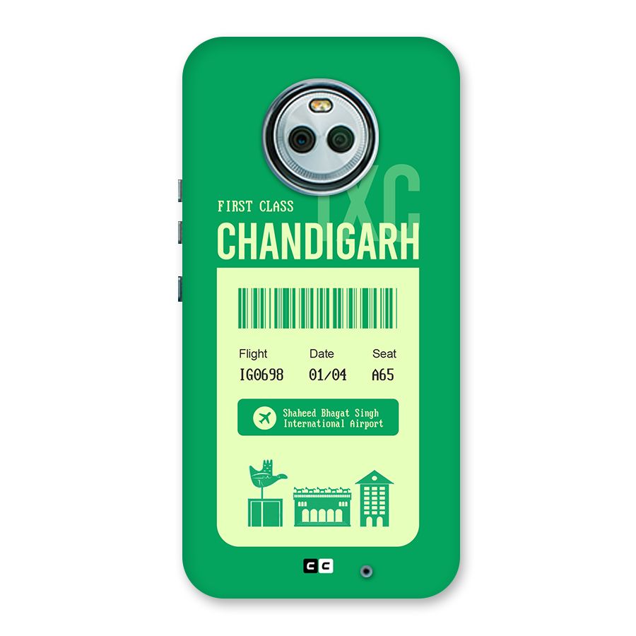 Chandigarh Boarding Pass Back Case for Moto X4