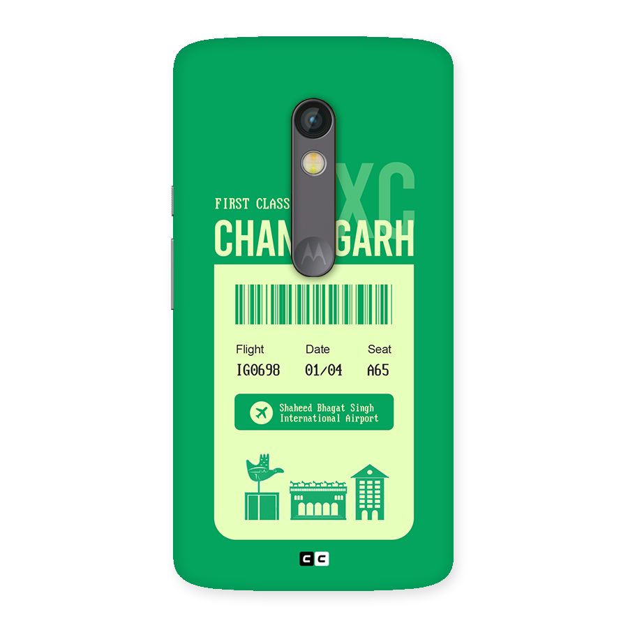 Chandigarh Boarding Pass Back Case for Moto X Play