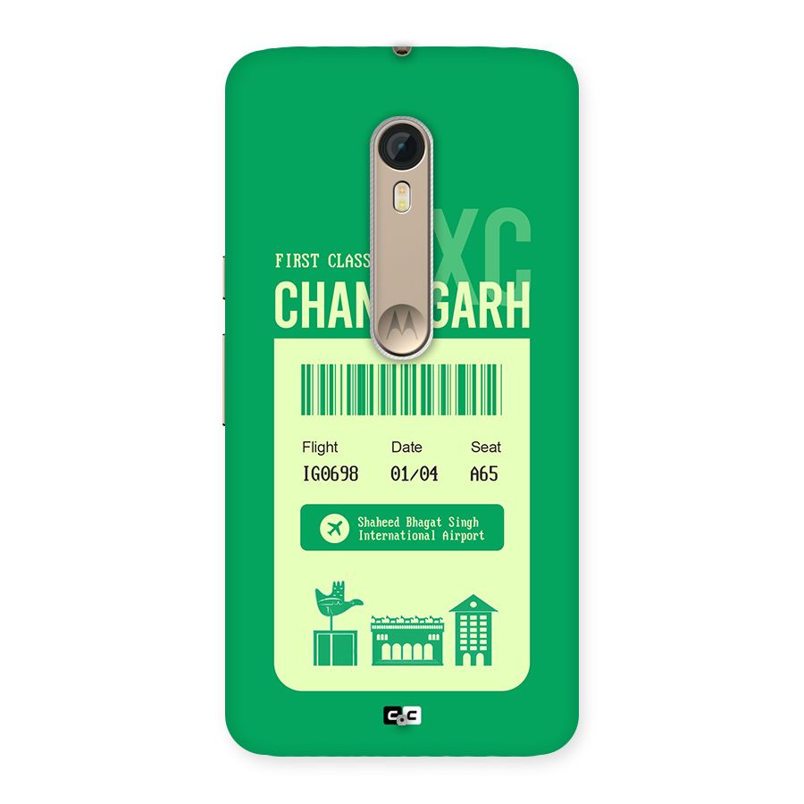 Chandigarh Boarding Pass Back Case for Moto X Style
