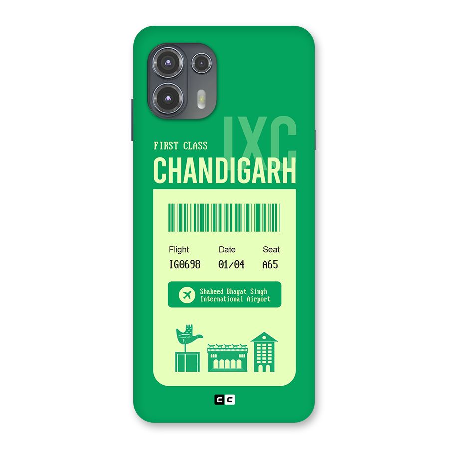 Chandigarh Boarding Pass Back Case for Motorola Edge 20 Fusion