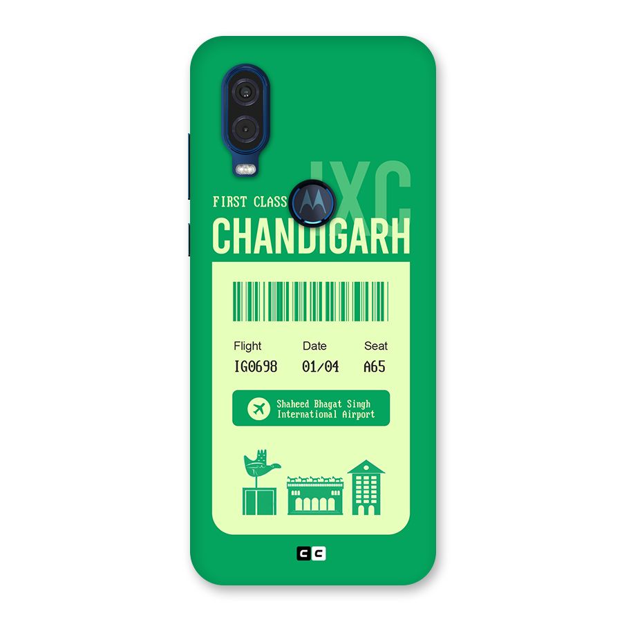 Chandigarh Boarding Pass Back Case for Motorola One Vision