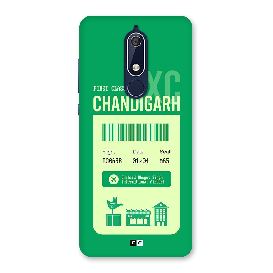 Chandigarh Boarding Pass Back Case for Nokia 5.1