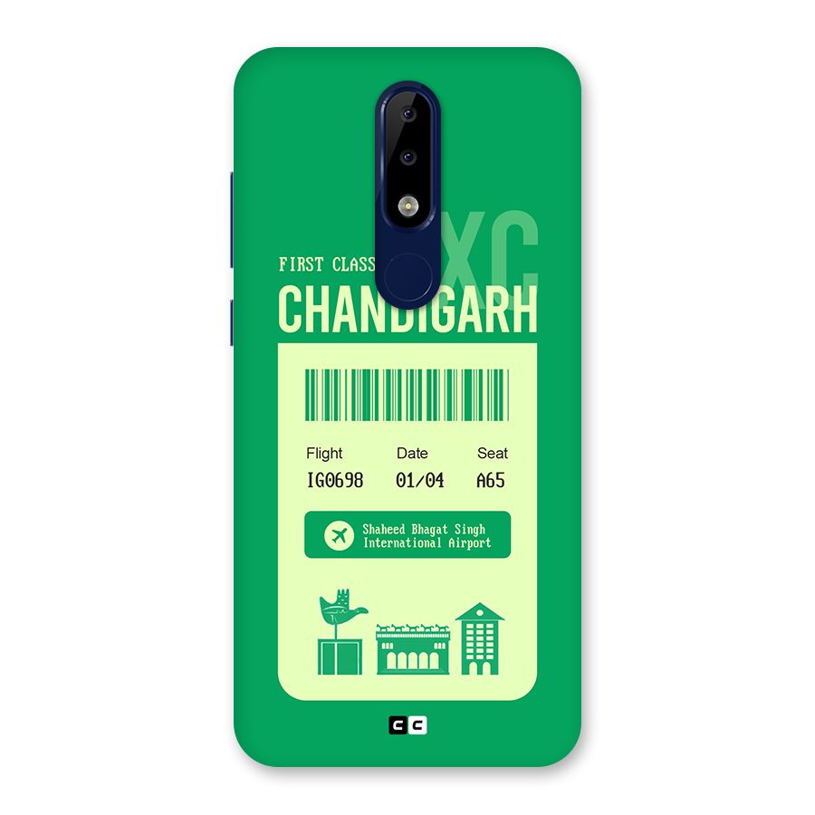 Chandigarh Boarding Pass Back Case for Nokia 5.1 Plus