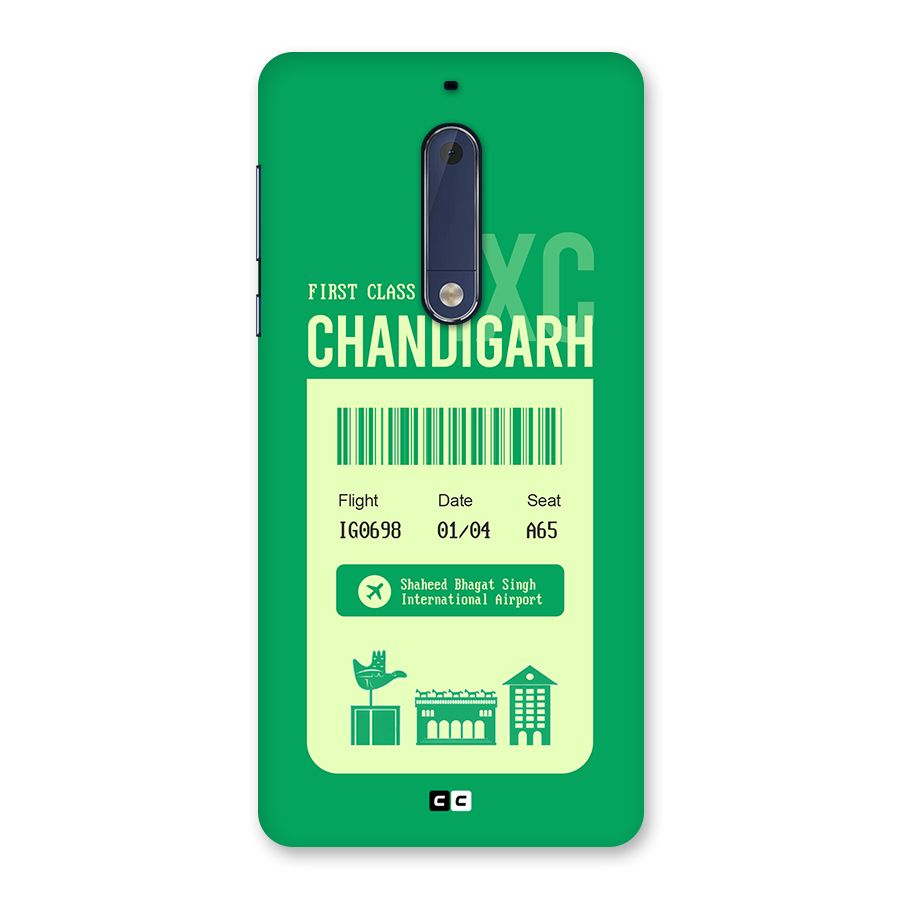 Chandigarh Boarding Pass Back Case for Nokia 5