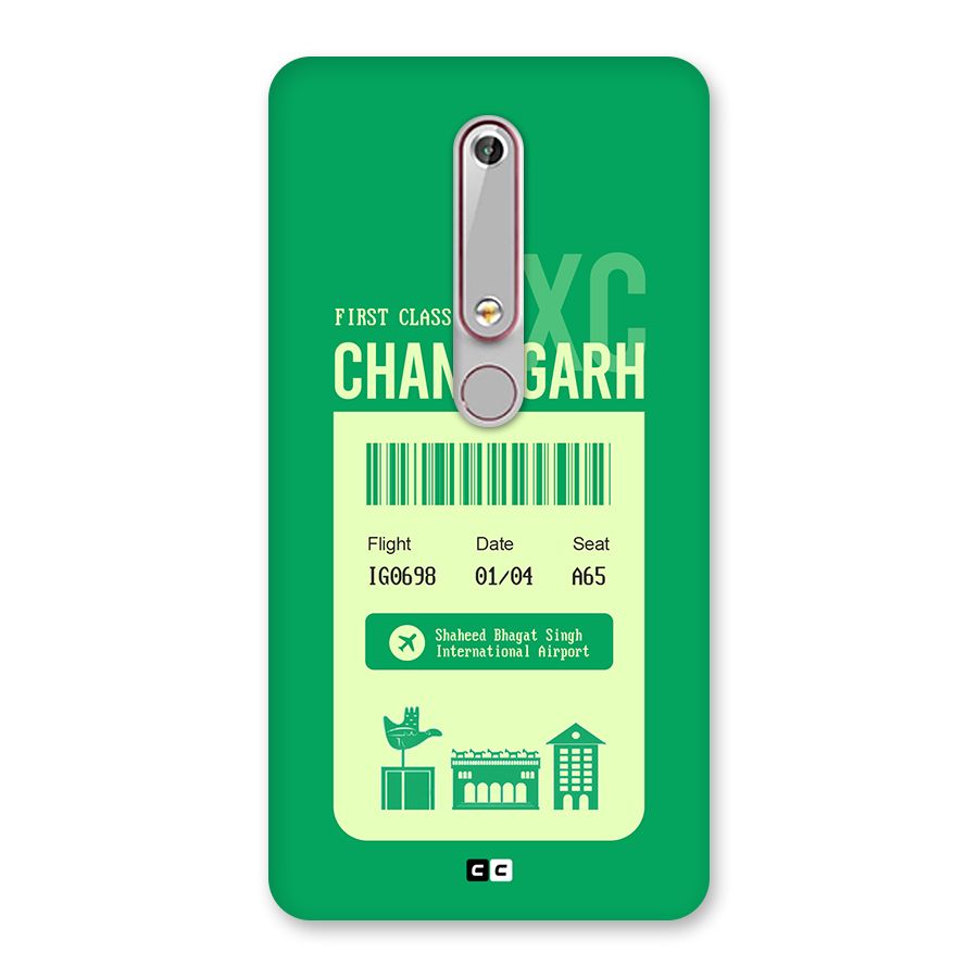 Chandigarh Boarding Pass Back Case for Nokia 6.1