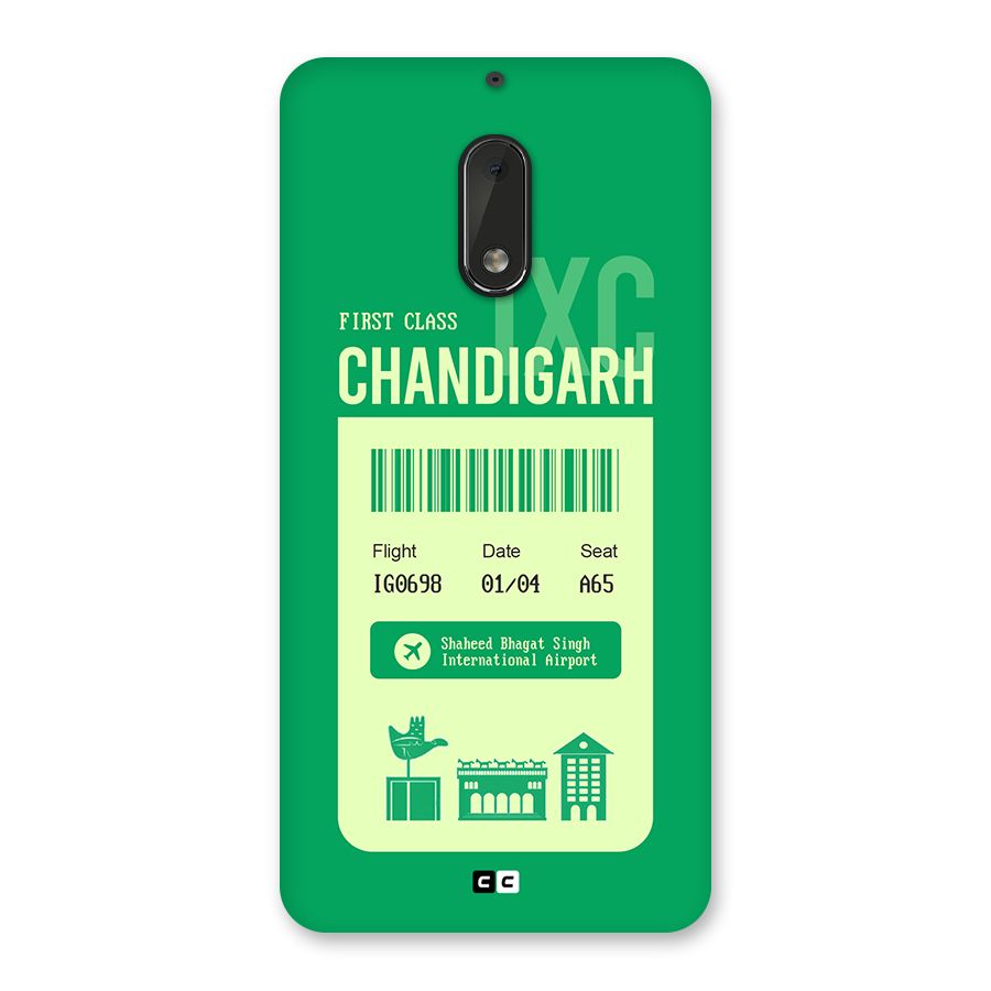 Chandigarh Boarding Pass Back Case for Nokia 6