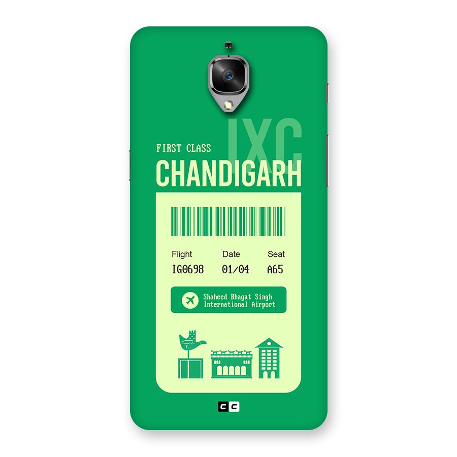 Chandigarh Boarding Pass Back Case for OnePlus 3