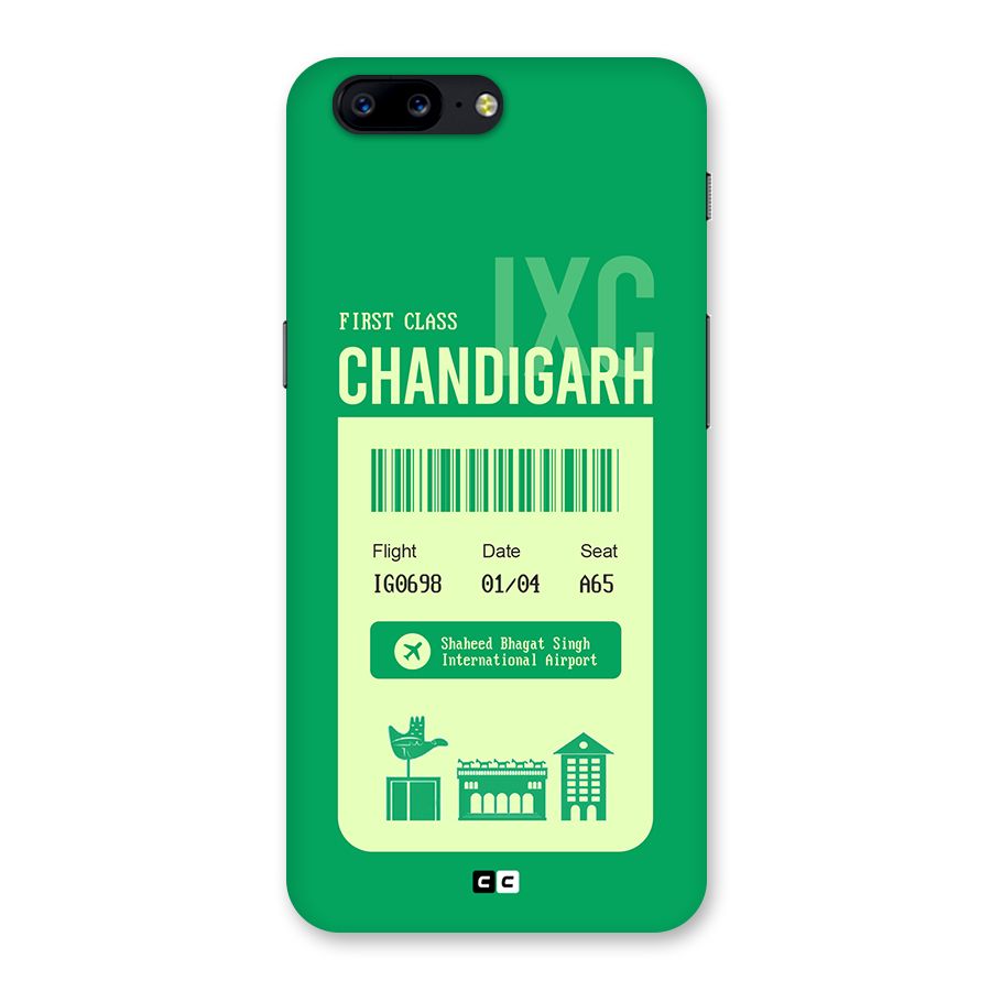 Chandigarh Boarding Pass Back Case for OnePlus 5