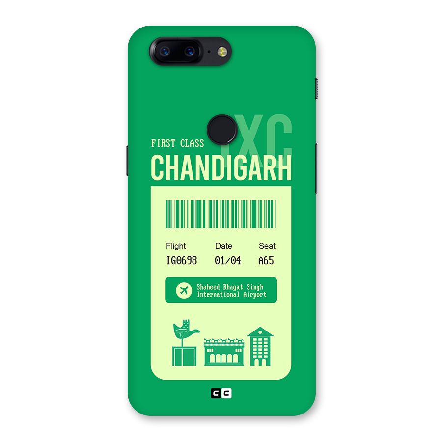 Chandigarh Boarding Pass Back Case for OnePlus 5T