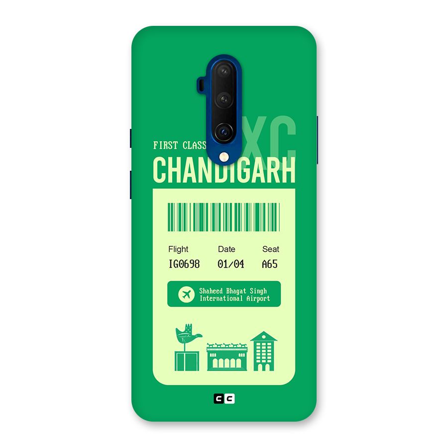Chandigarh Boarding Pass Back Case for OnePlus 7T Pro