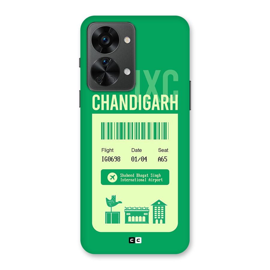 Chandigarh Boarding Pass Back Case for OnePlus Nord 2T