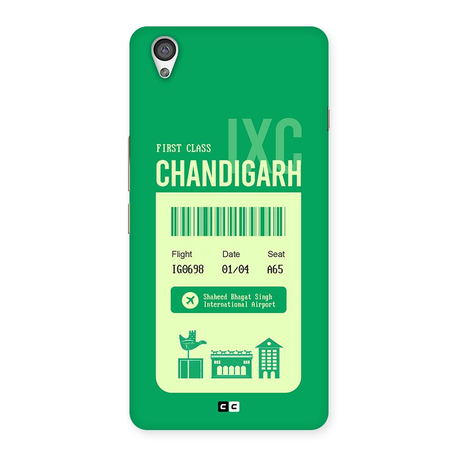 Chandigarh Boarding Pass Back Case for OnePlus X