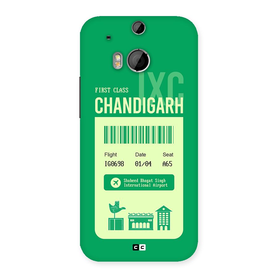 Chandigarh Boarding Pass Back Case for One M8