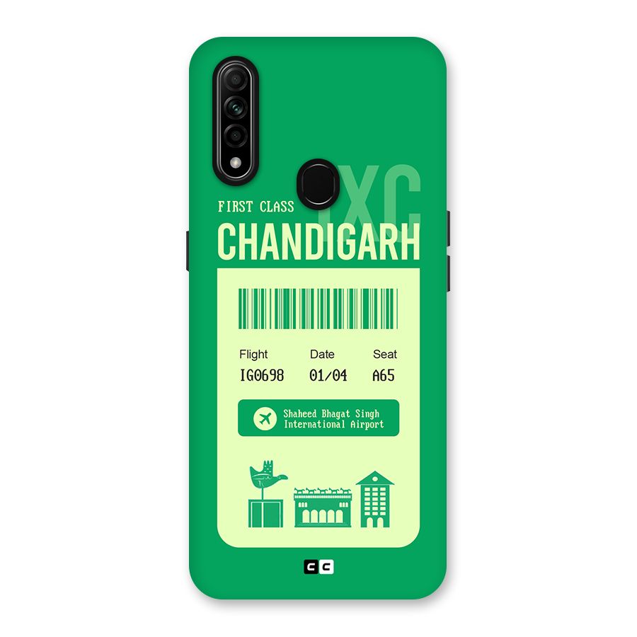 Chandigarh Boarding Pass Back Case for Oppo A31