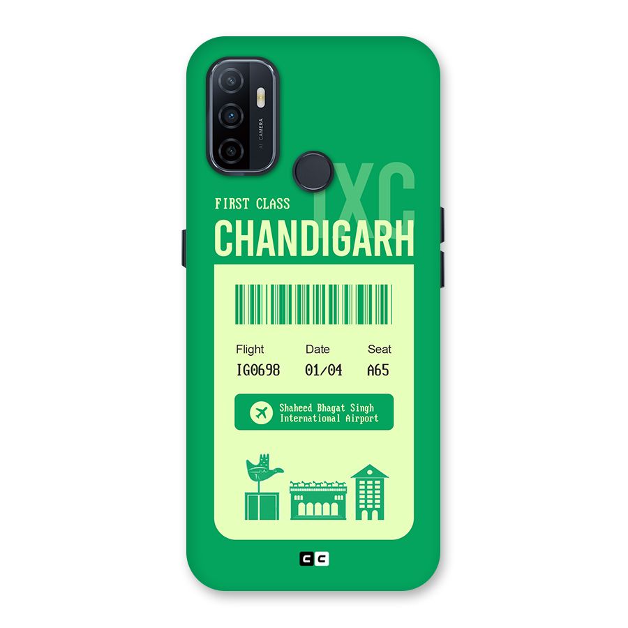 Chandigarh Boarding Pass Back Case for Oppo A32
