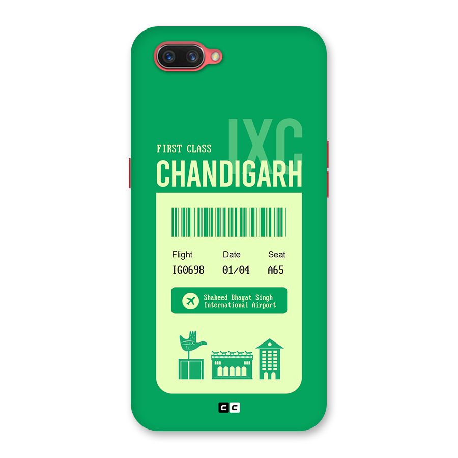 Chandigarh Boarding Pass Back Case for Oppo A3s
