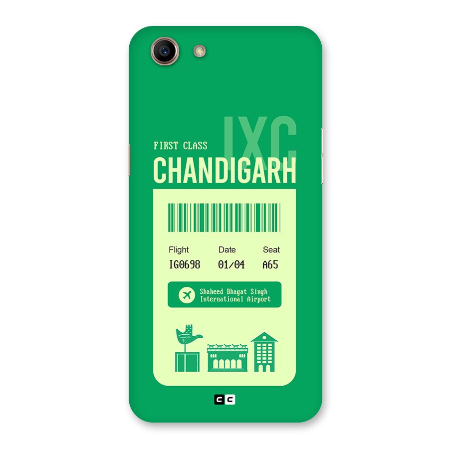Chandigarh Boarding Pass Back Case for Oppo A83 (2018)