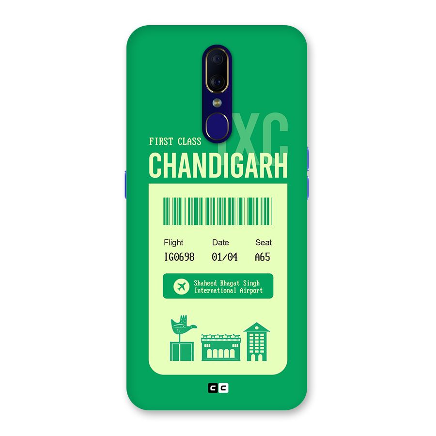 Chandigarh Boarding Pass Back Case for Oppo A9