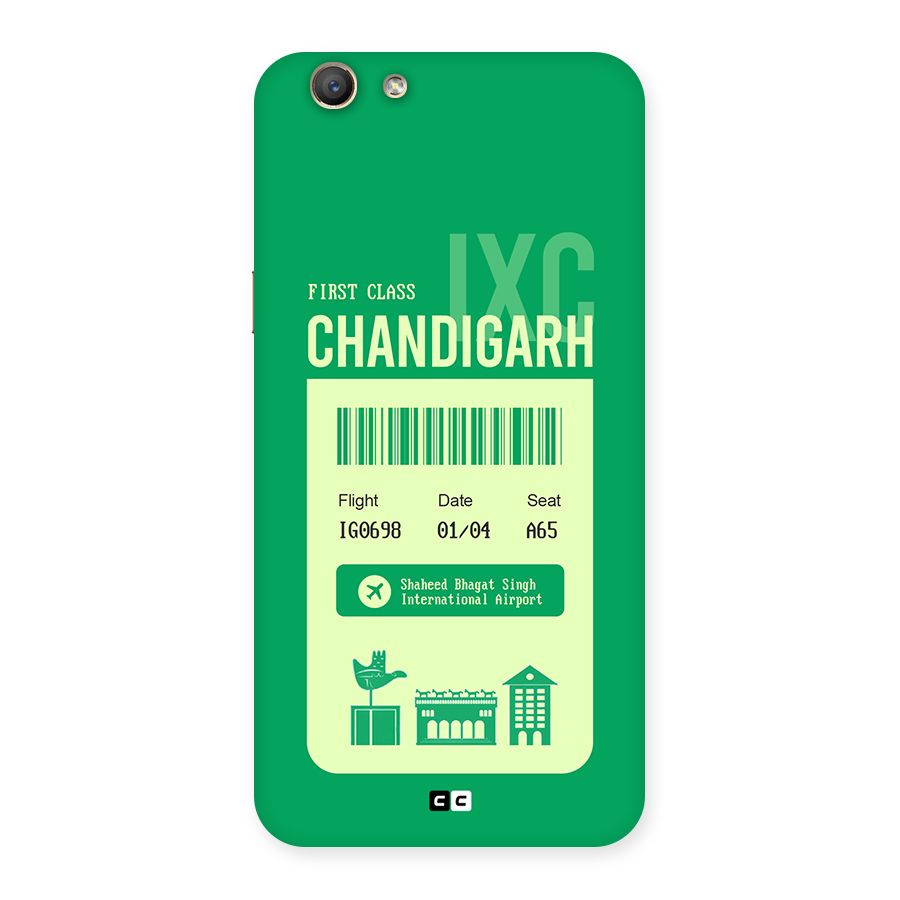Chandigarh Boarding Pass Back Case for Oppo F1s