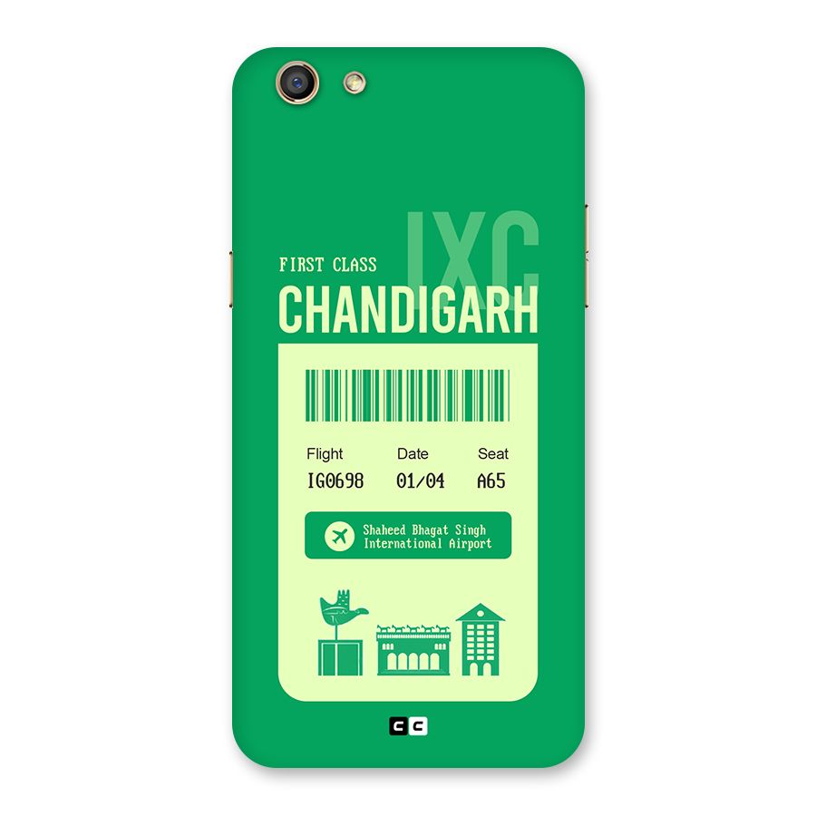Chandigarh Boarding Pass Back Case for Oppo F3