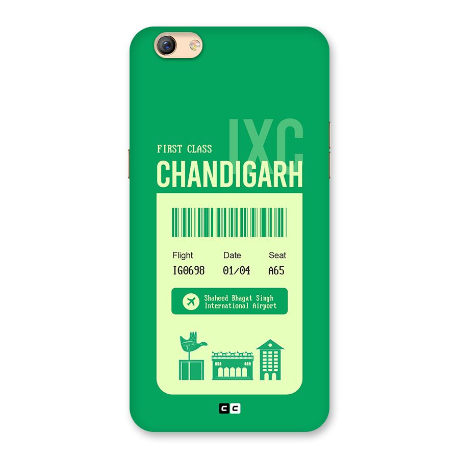 Chandigarh Boarding Pass Back Case for Oppo F3 Plus