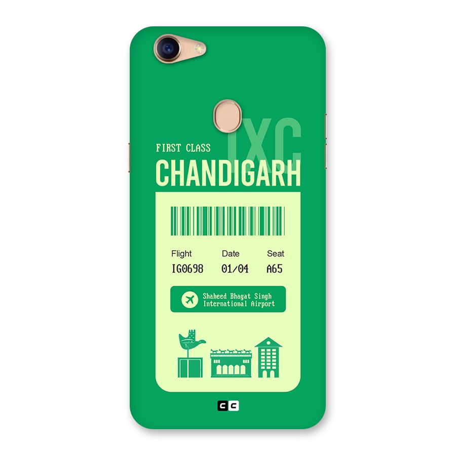 Chandigarh Boarding Pass Back Case for Oppo F5 Youth