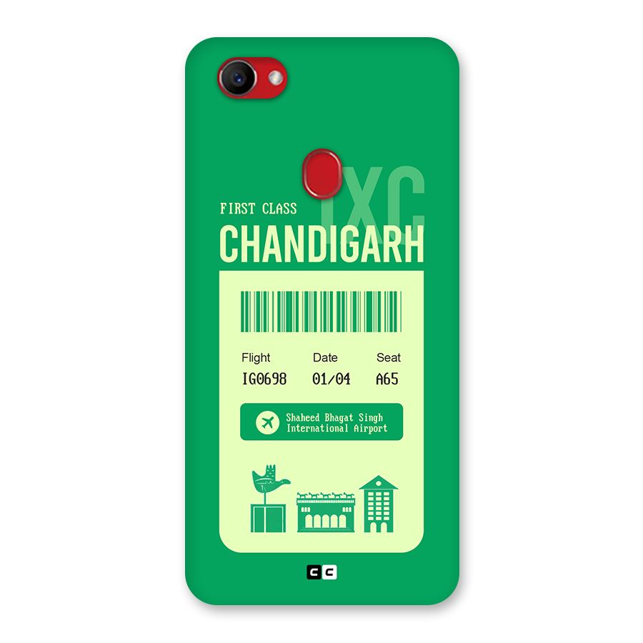 Chandigarh Boarding Pass Back Case for Oppo F7
