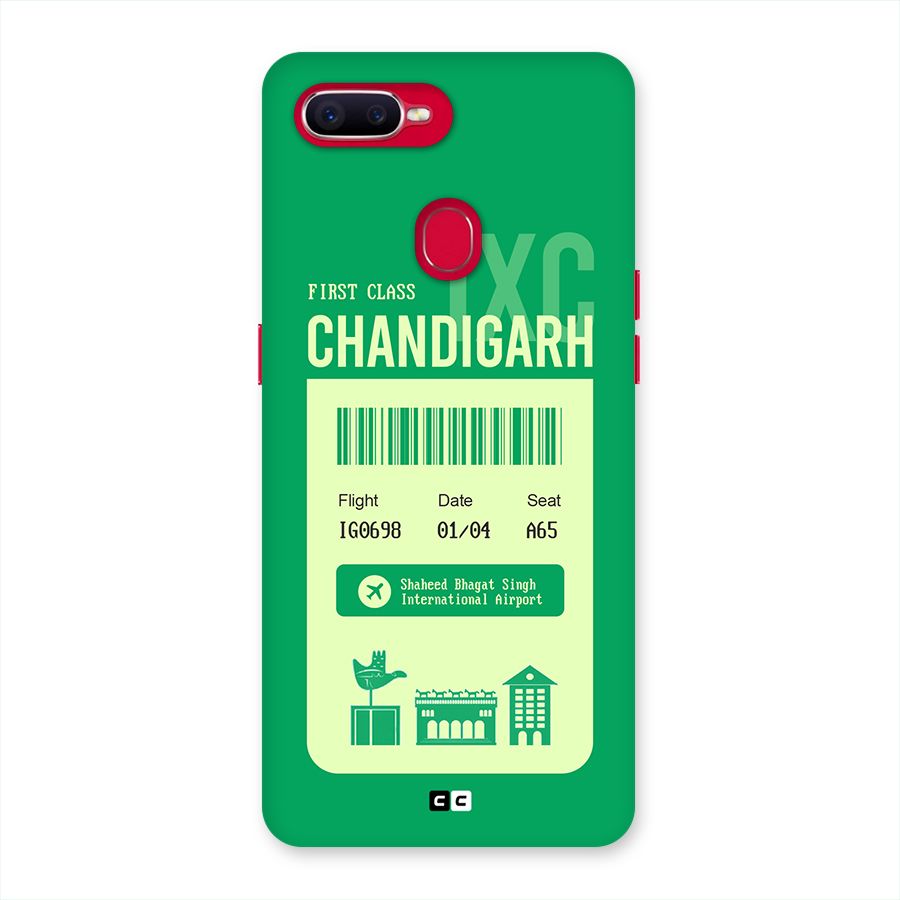 Chandigarh Boarding Pass Back Case for Oppo F9 Pro