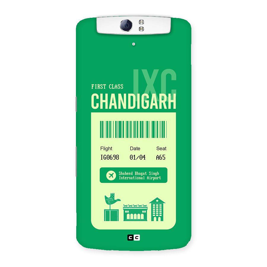 Chandigarh Boarding Pass Back Case for Oppo N1