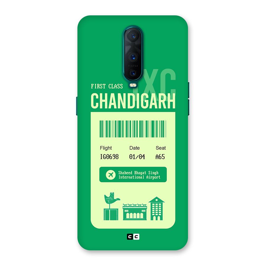 Chandigarh Boarding Pass Back Case for Oppo R17 Pro