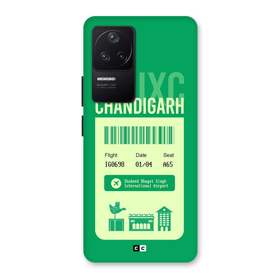 Chandigarh Boarding Pass Back Case for Poco F4 5G