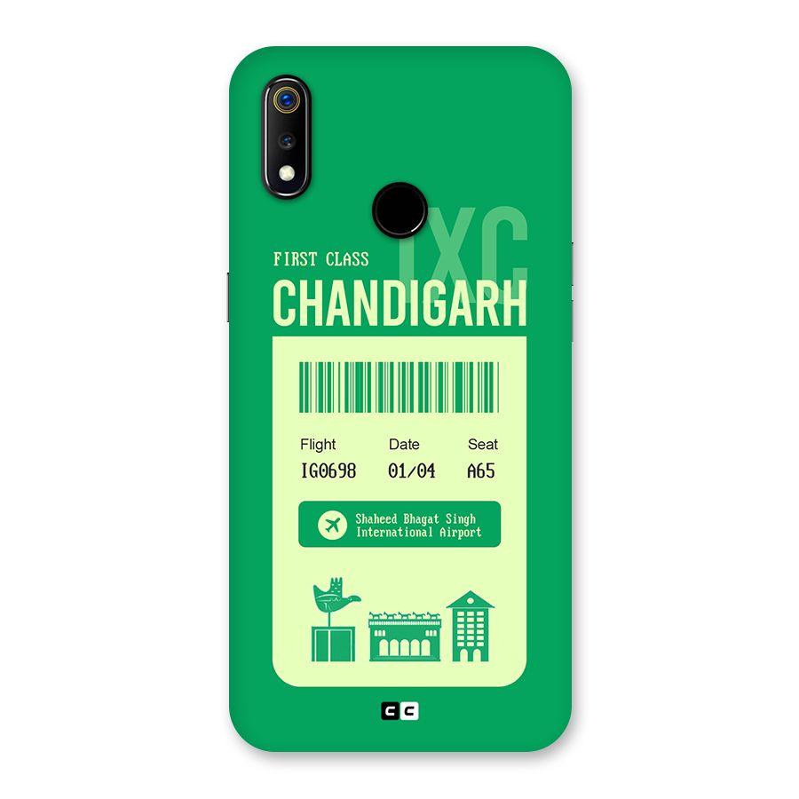 Chandigarh Boarding Pass Back Case for Realme 3