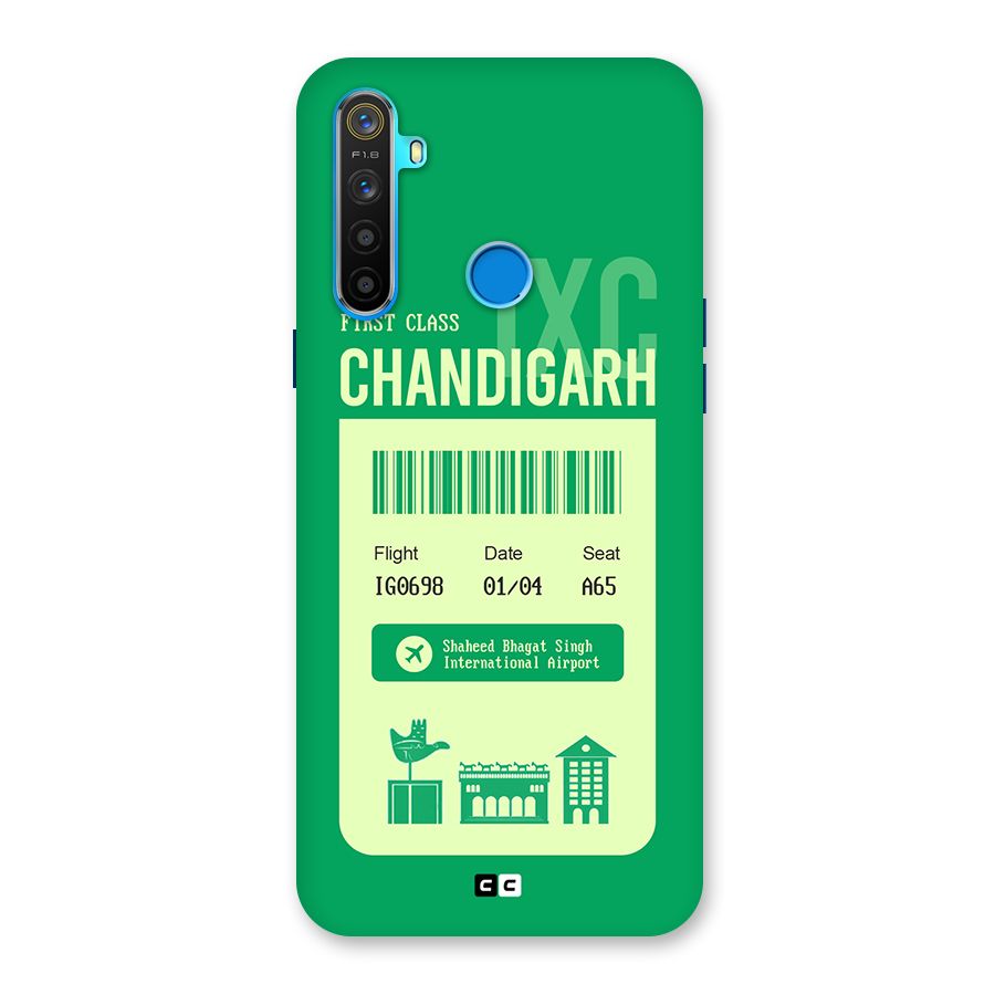 Chandigarh Boarding Pass Back Case for Realme 5s