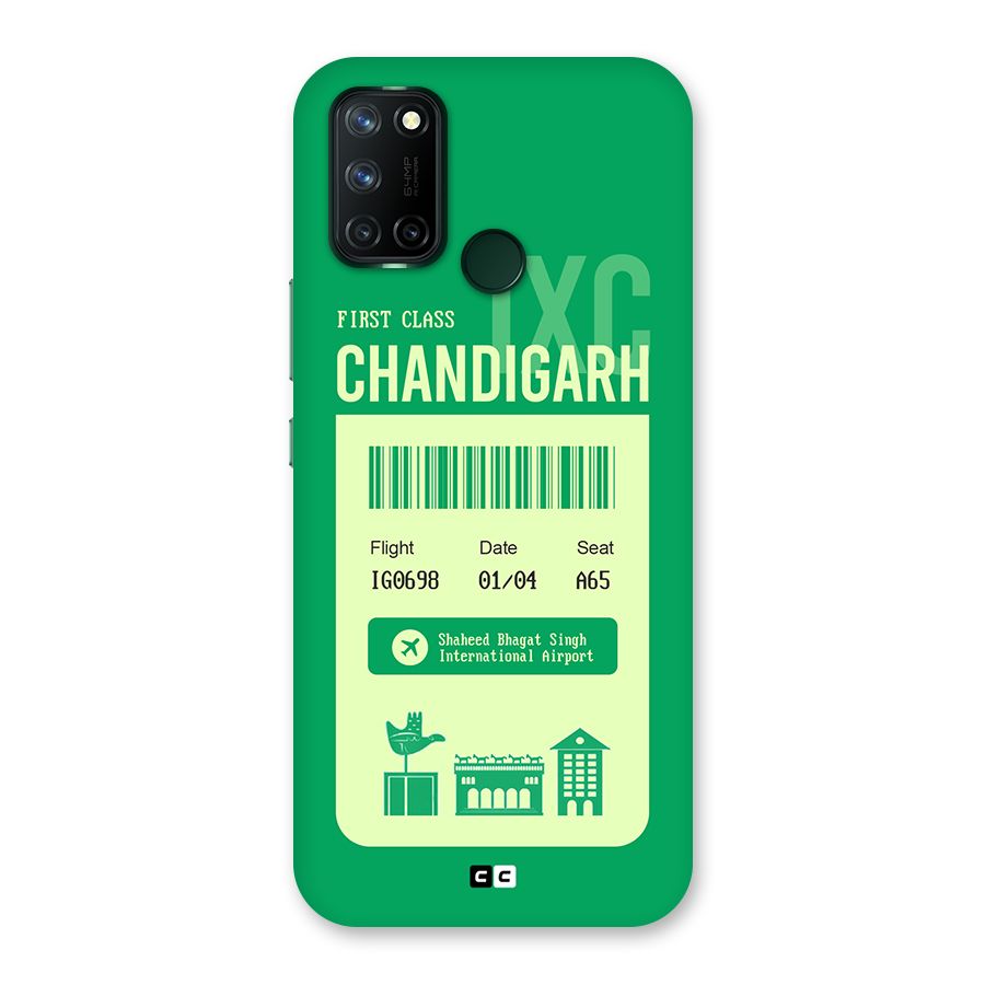 Chandigarh Boarding Pass Back Case for Realme 7i
