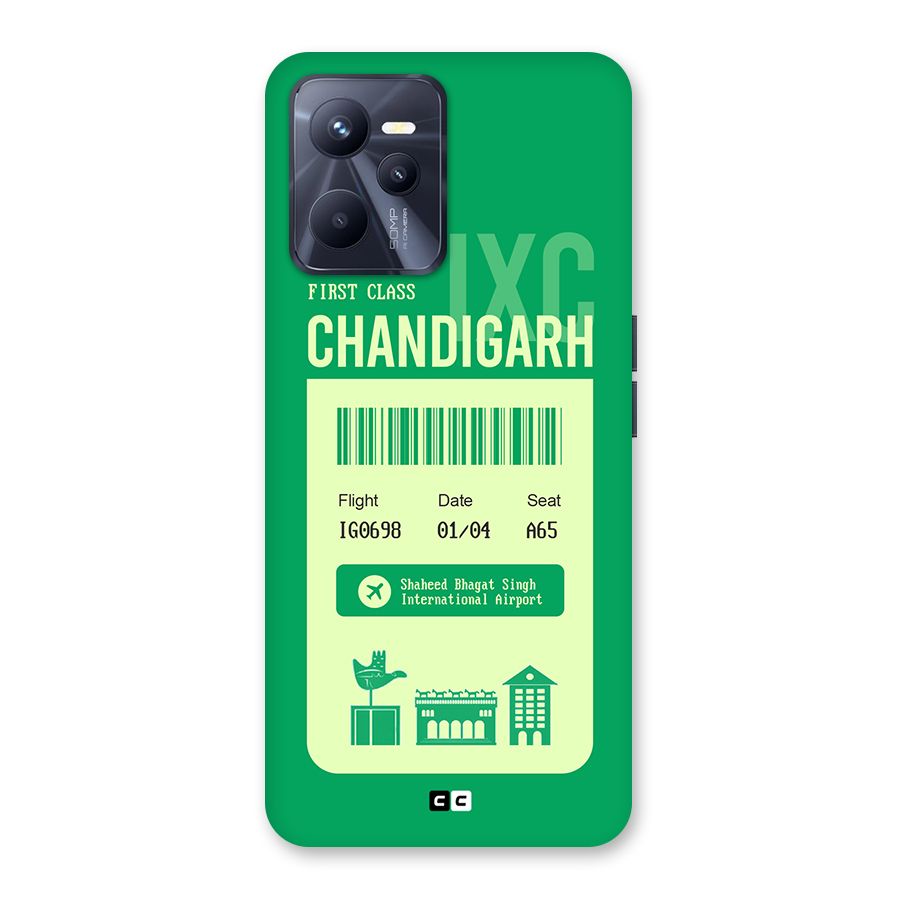 Chandigarh Boarding Pass Back Case for Realme C35